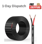Mziklr 18 Gauge 2 Conductor 30FT Electrical Wire Cca Pvc Low Voltage Dc. Fixed Price $11.97.