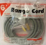 Petra 40 Amp 6 Ft Range Cord 90-1054. Fixed Price $9.99.