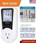 Advanced Kilowatt Power Meter - Energy Cost Calculator With Large Backlit Screen. Fixed Price $17.99.