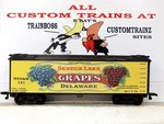 Ho Scale Custom Lettered Seneca Lake Grapes Reefer. Fixed Price $35.99.