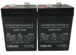 Upg Universal Powder Agm Type UB645 6V 4.5AMP Lead Acid Battery 2 Pk. Fixed Price $29.99.