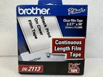 Brother DK2113 2-3/7" Continuous Clear Labels For QL-500, QL-550 Printers. Fixed Price $59.99.
