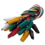 10PC Insulated Test Lead With Alligator Clips Set 20 Inch. Fixed Price $9.99.