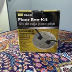 Hubbell Raco 6239NI Round Floor Recessed-out Let Box Kit Duplex 15A Satin Nickel. Fixed Price $36.99.