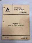 Allis Chalmers Combine Model F Parts Catalog 79001749. Fixed Price $60.00.