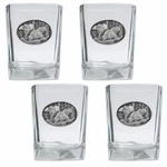 Cmc Heritage Pewter Wildlife Black Bears Dbl Old Fashion Set Of 4 One Size. Fixed Price $49.99.