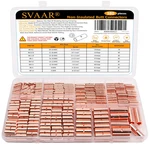 Svaar 380 Pcs 26-6 Awg Non-insulated Butt Connectors Kit Pure Copper Crimp. Fixed Price $48.60.