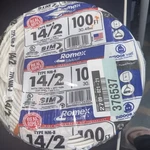 Southwire 100FT Nm-b Electrical Wire, White 28827423. Fixed Price $65.00.
