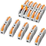 Gkeemars 50 Pcs Wire Connector, 1 Conductor Compact Splicing Orange. Fixed Price $20.39.