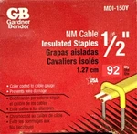 Gardner Bender 1/2" Insulated Nm Cable Staples 92 Qty MDI-150Y. Fixed Price $14.99.