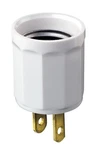 Leviton 15 Amp, 660 Watt Outlet Lampholder Adapter, 61-W, No Size, White. Fixed Price $13.99.