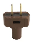 Leviton C20-48643-000 Brown 15A 125V Residential Vinyl Straight Blade Plug. Fixed Price $7.34.