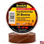 3M 35 Scotch Vinyl Electrical Color Coding Tape, 3/4 X 66 Ft, Brown. Fixed Price $10.45.