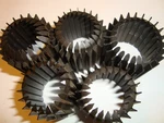 Lot Of Five Heat Cooling Fins, For Power Tubes Like 5U4GB. Fixed Price $9.00.