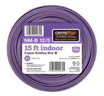 Cerrowire 15 Ft. Nm-b 12/3 Purple Solid Cerromax Slipwire Copper Electrical. Fixed Price $40.27.