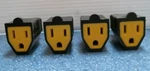 Pass & Seymour Straight Blade Connector 15A 125V Black Lot Of 4 (SA993BKCC10)FS. Fixed Price $10.00.