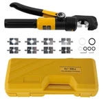 10T Professional Cable Crimping Tool W/ 9 Dies Set For Electrical Wire Terminal. Fixed Price $43.46.