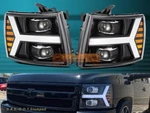 2007-2013 Chevy Silverado Luxx Led Projector Headlights Jet Black Sequential. Fixed Price $615.99.