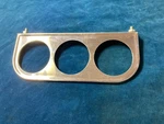 Vintage Nos 3 Gauge Chrome Plated Steel Mounting Bracket W/hardware, 2 Holes. Fixed Price $24.99.