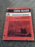 Allis-chalmers Corn Heads Adjustable 2 Row 38" Thru 30" Operators Manual. Fixed Price $5.00.