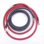 Pack 7' Windynation 2AWG Black & Red Copper Battery Cable W/lug Ring Terminals. Fixed Price $47.99.