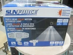 Sunforce 120 Led Triple Head Solar Powered Motion Activated 1000 Lms Flood Light. Fixed Price $39.99.