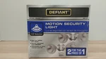 Defiant 110 White Motion Sensing Outdoor Security Light (2-PACK). Fixed Price $34.99.
