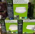 New 3-PACK Eti 54483141 7" Integrated Led (no Bulb) Spin Light 11.5W Flushmount. Fixed Price $48.83.
