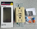New Cooper TR7745V Combo Outlet 15A 125V Tamper Resistant Ivory W/ Usb Ports. Fixed Price $14.95.
