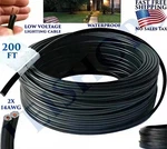 200FT Low Voltage 14/2 Cable Landscape Burial Copper Wire Outside Lighti Core. Fixed Price $59.90.