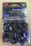 Lot Of 100 (4 Packs 25) 1/4" Coaxial Staples, Gardner Bender, PCC-1525L, New. Fixed Price $20.00.