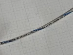 Alan #14AWG 19 Stranded THHN/THWN-2/MTW Building Wire White/blue Stripe /100FT. Fixed Price $29.99.