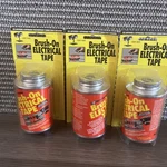 Brush-on Electrical Tape, Black, 4 Oz Lot Of 3 North American Oil Company Nos. Fixed Price $15.99.