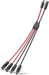 Bougerv Solar Parallel Connectors For 2 Panels, 4 Y Branch 10AWG Adap. Fixed Price $14.99.