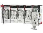 Lot Cooper 274 White Combination Toggle Switch Nema 5-15 Outlet/receptacle 15A. Fixed Price $33.32.