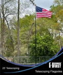 20' Or 25' Delta Pin-lock Telescoping Flag Pole "freedom Edition" (black). Fixed Price $268.97.