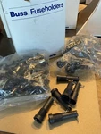 Nos Box Of 100 Eaton Bussmann Fuse Holder Assy Bk/hfl-mf Panel Mount. Fixed Price $75.00.