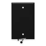Blank Single 1-GANG Flush Mount Wall Face Plate Outlet Switch Cover Black. Fixed Price $5.99.