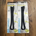 Nite Ize Gear Tie Cordable 18 In. Black Cable Pk New 2 To Pack Set. Fixed Price $10.88.