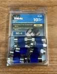 New Ideal Njx RG-6 F-compression Connectors Pack Of 10.. Fixed Price $6.50.