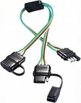 Newsun 4 Pin Trailer Light Wiring Connector Adapter, Y-splitter 1 2. Fixed Price $14.01.