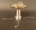 Steel Bead Chain Ceiling Light Fixture Hardware Set For 3 Hole Glass Shade #510S. Fixed Price $60.08.