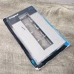 -new/sealed- *titanium* Legrand Adorne Wall Plate 4-GANG (p/n 36291) Wide Frame. Fixed Price $27.99.