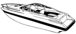 7.6OZ Boat Cover Caravelle 186 Fish & Ski 2002. Fixed Price $457.13.