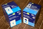 Lot Of 2 Leviton Plastic White 10PK Single Toggle & Outlet Wall Plates!. Fixed Price $14.90.
