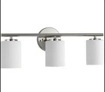 Progress Lighting Replay Collection 22 In. 3-LIGHT Brushed Nickel Vanity. Fixed Price $39.95.