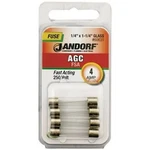 Jandorf Specialty Hardw Fuse Agc 4A Fast Acting 60631. Fixed Price $18.62.