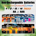 Non Rechargeable Battery 4 8 12 Aa/aaa Lot Alkaline/lithium/coppertop All Packs. Fixed Price $55.91.