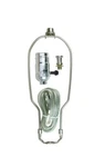 Jandorf 60139 Brushed Pewter Finish Kit With 10 In. 1-LAMP Harp. Fixed Price $15.99.