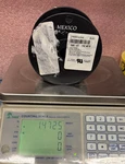 Almost Full Spool Silver Plated Copper Hookup Wire 83003 010500 Belden 24AWG Blk. Fixed Price $375.00.